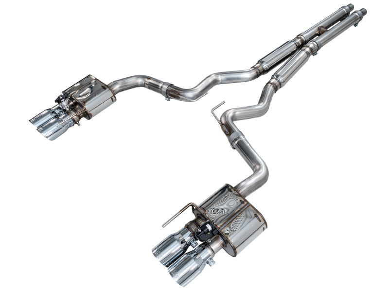 AWE Tuning 18-23 S550 Mustang GT SwitchPath Exhaust - Chrome Silver Tips - 3025-42550