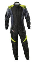 Load image into Gallery viewer, OMP KS-2X ART SUIT FIA 8877-2022 BLACK / FLUO YELLOW SZ 42 - KA0-1732-A01-178-42