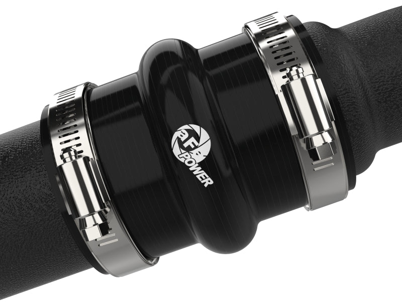 aFe BladeRunner 2in to 2-1/2in Aluminum Hot Charge Pipe Black Ford F-150 24-26 V6-2.7L (tt) - 46-20788-B
