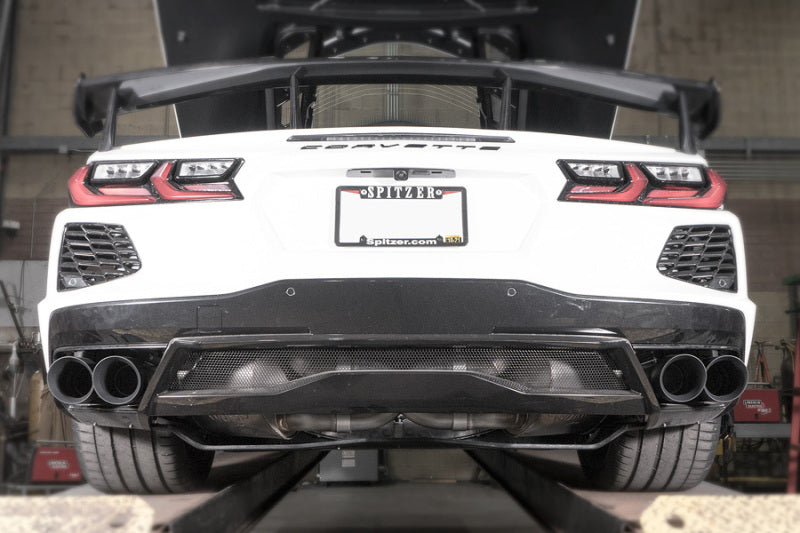 Stainless Works 20-21 Chevrolet Corvette C8 6.2L Legend Cat-Back Exhaust w/ Matte Black Tips - C8CBL-B