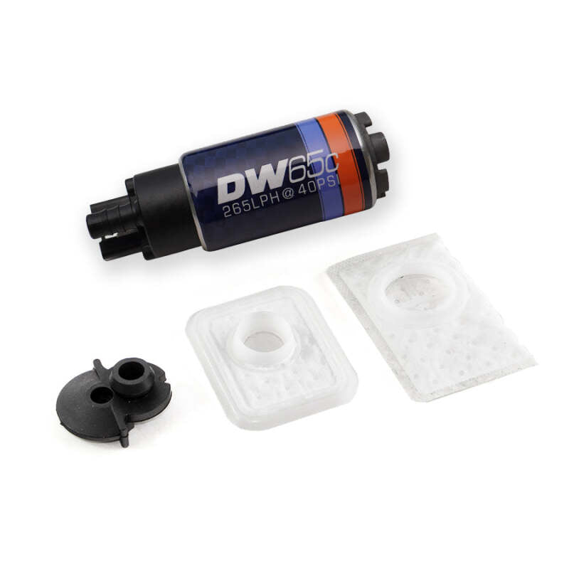 DeatschWerks 97-04 Jeep Wrangler 2.5L/4.0L DW65C 265lph Compact Fuel Pump w/ Install Kit - 9-651-1051