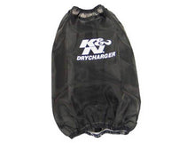 Load image into Gallery viewer, K&amp;N Drycharger Round Tapered Air Filter Wrap 6.5in Base ID/4.5in Top ID/7in H - Black - RF-1032DK