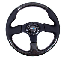 Load image into Gallery viewer, NRG Carbon Fiber Steering Wheel (315mm) Leather Trim w/Black Stitching - ST-310CFBS
