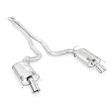 Load image into Gallery viewer, Stainless Works 2009-15 Cadillac CTS-V Wagon 3in Catback System X-Pipe Chambered Mufflers 4in Tips - CTSV9WGCBHDR