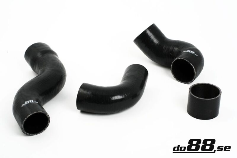do88 Volvo 700/900 Turbo (w/o AC) Pressure Hoses Black - DO88-KIT26S
