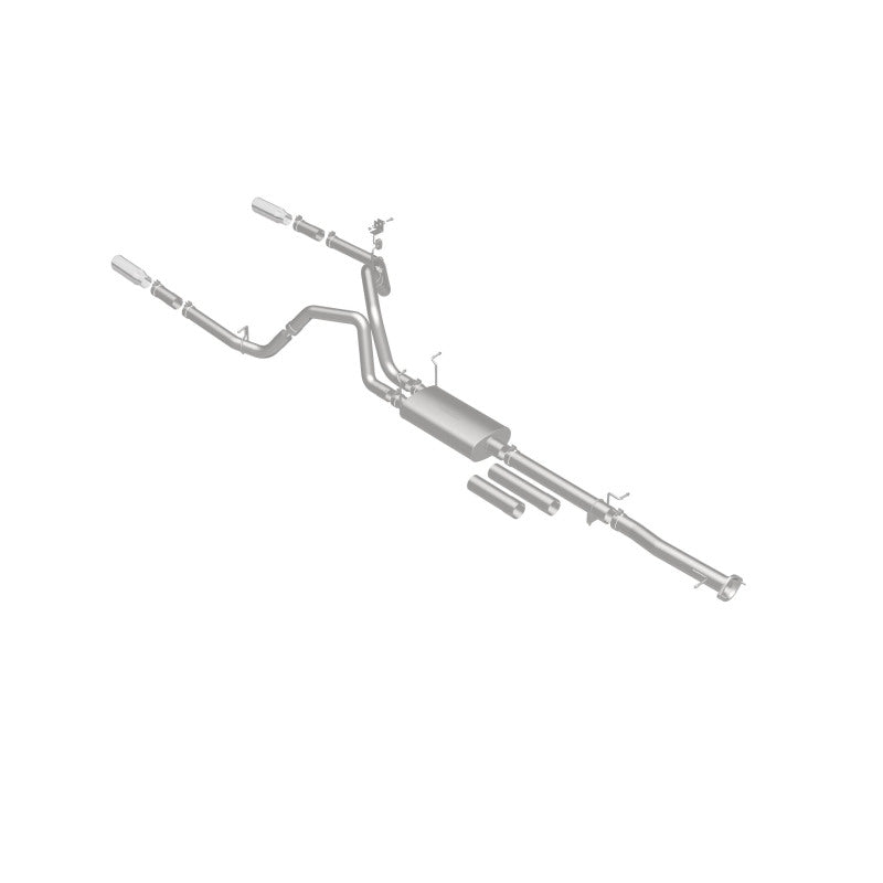 MagnaFlow Stainless Cat-Back Exhaust 2015 Chevy Silverado 2500HD 6.0L Dual Split Rear Exit 4in - 19027