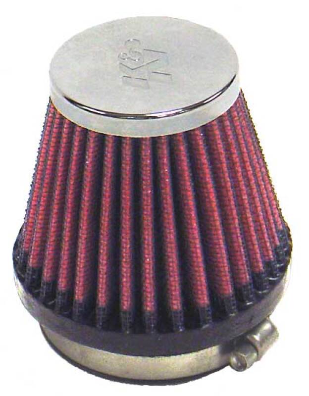 K&N Universal Chrome Filter 2.125 in Flange ID / 3in Base OD / 2in Top OD / 2.75in Height - RC-2340