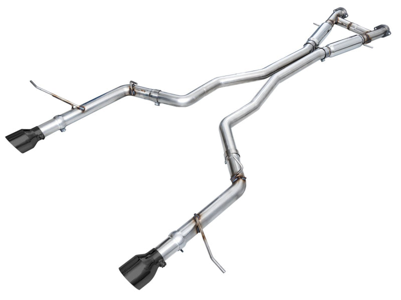 AWE Tuning 18-23 Dodge Durango SRT & Hellcat Track Edition Exhaust - Diamond Black Tips - 3020-33952