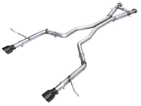 AWE Tuning 18-23 Dodge Durango SRT & Hellcat Track Edition Exhaust - Diamond Black Tips - 3020-33952