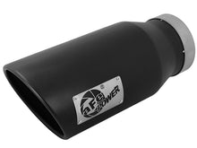Load image into Gallery viewer, aFe POWER MACH Force-Xp 5in 304 Stainless Steel Exhaust Tip 5In x 7Out x15Lin Bolt-On Right-Blk - 49t50702-b15
