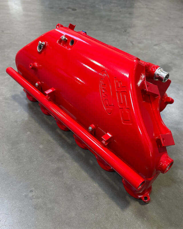 CSF BMW M2/M3/M4 S58 (G8X) Charge-Air Cooler Manifold - Bengal Red Gloss - 8233BRG