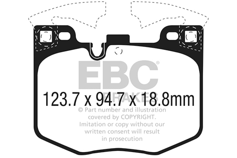 EBC 2018+ BMW X3 M40i (G01) 3.0T Greenstuff Front Brake Pads - DP62302