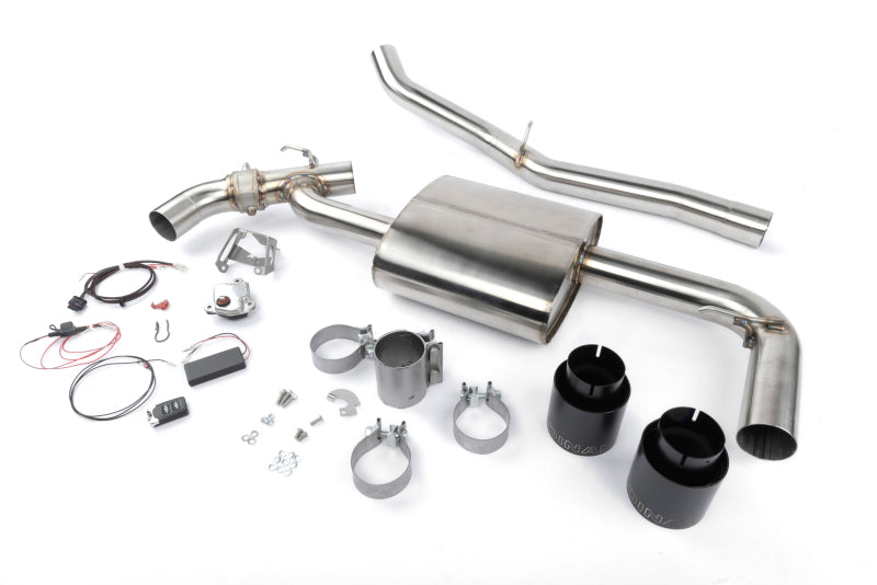 Dinan 17-24 Mini Cooper Clubman/Countryman S ALL4 (F54/F60) Valved Axleback Exhaust - Black Tips - D660-0084-BLK