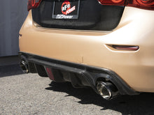 Load image into Gallery viewer, aFe 14-15 Infiniti Q50 (V37) V6 3.7L Takeda 2-1/2in SS Cat-Back Exhaust System w/ Carbon Fiber Tips