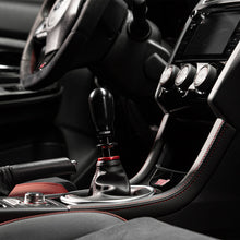 Load image into Gallery viewer, Cobb Subaru 6-Speed Tall Weighted COBB Shift Knob - Black (Incl. Both Red + Blk Collars) - 213370-BK
