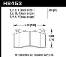 Load image into Gallery viewer, Hawk 03-06 Evo / 04-09 STi / 09-10 Genesis Coupe (Track) / 2010 Camaro SS HPX Motorsports Front Brak - HB453C.585