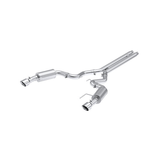 MBRP 2024 Ford Mustang GT S650, 5.0 Aluminized Steel 3in Cat-Back Dual Split Rear (Street) - S7251AL