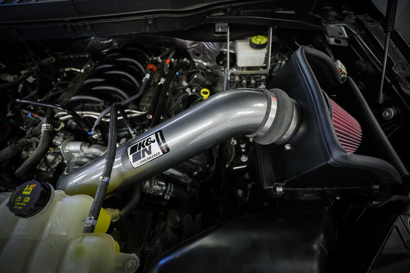 K&N 2021+ Ford F-150 V8-5.0L F/I High Flow Performance Intake Kit - 77-2616KC