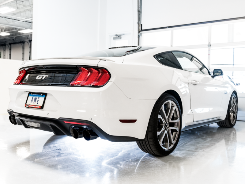 AWE Tuning 18-23 S550 Mustang GT SwitchPath Exhaust - Diamond Black Tips - 3025-43550