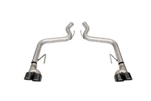 Load image into Gallery viewer, Corsa 2018-2023 Ford Mustang GT Black 3.0in PVD AxleBack Exhaust w/4.0in Quad Pro Tips - 21087BLK