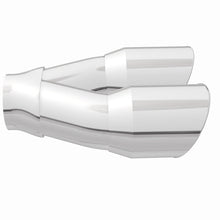 Load image into Gallery viewer, MagnaFlow Double Wall 3in Dual Round Polished Tip 2.25in Inlet - 35226
