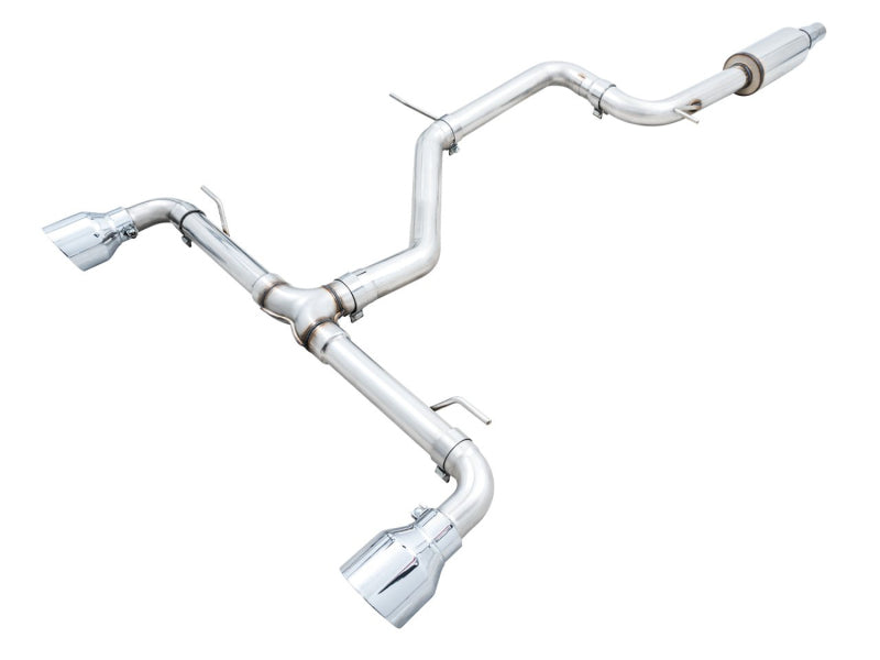 AWE Tuning 2022 VW GTI MK8 Track Edition Exhaust - Chrome Silver Tips - 3020-32658
