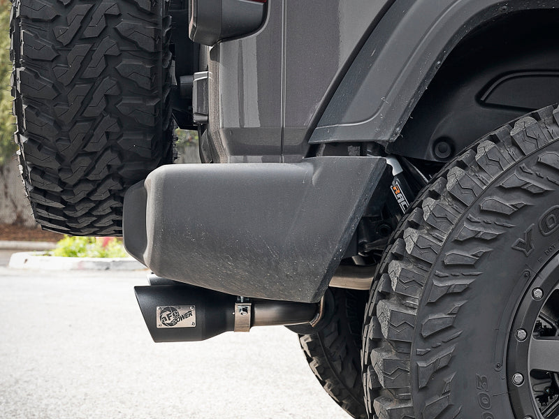 aFe Rebel Series 2.5in 409 SS Axle-Back Exhaust w/ Black Tips 2018+ Jeep Wrangler (JL) V6 3.6L - 49-48067-B