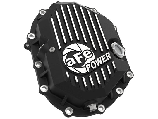 aFe Power Front/Rear Diff Cover Kit w/ Oil 11-19 GM Diesel Trucks V8 (AAM 9.25-12 & AAM 11.5-14) - 46-7707AB