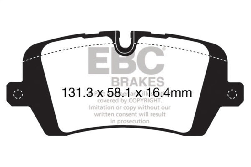 EBC 2017+ Land Rover Discovery 5 3.0L Supercharged Ultimax2 Rear Brake Pads - UD1692