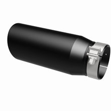 Load image into Gallery viewer, MagnaFlow Tip Stainless Black Coated Single Double Round Single Outlet 5in Dia 4in Inlet 13in L - 35240