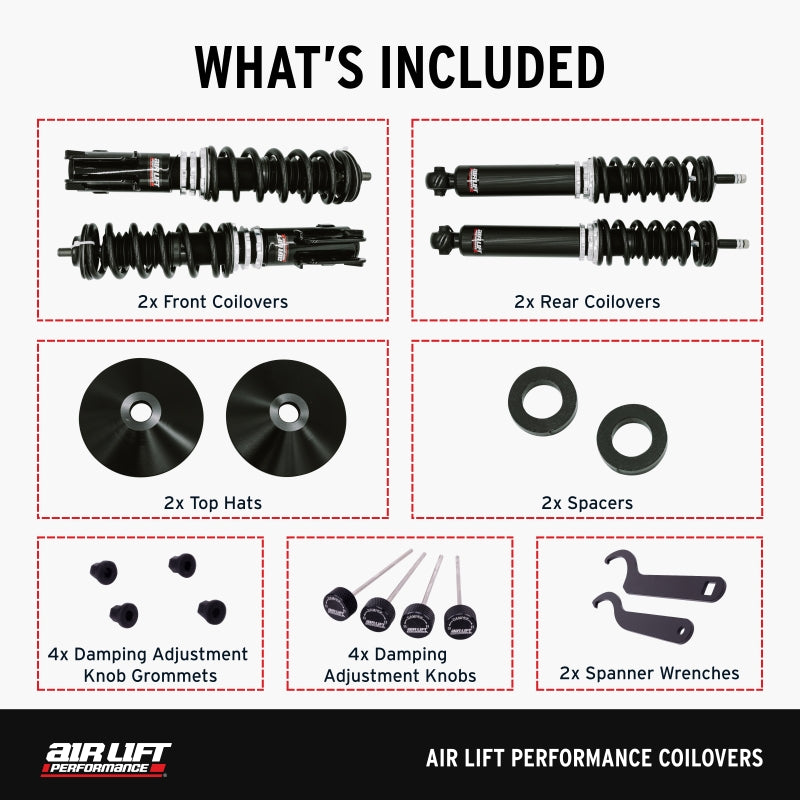 Air Lift Performance 85-98 VW GTI / 85-98 VW Jetta Coilover Kit - 79022