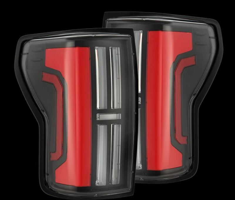 AlphaRex 07-13 Toyota Tundra Nova-Series LED Tail Lights - Black Red - 670052