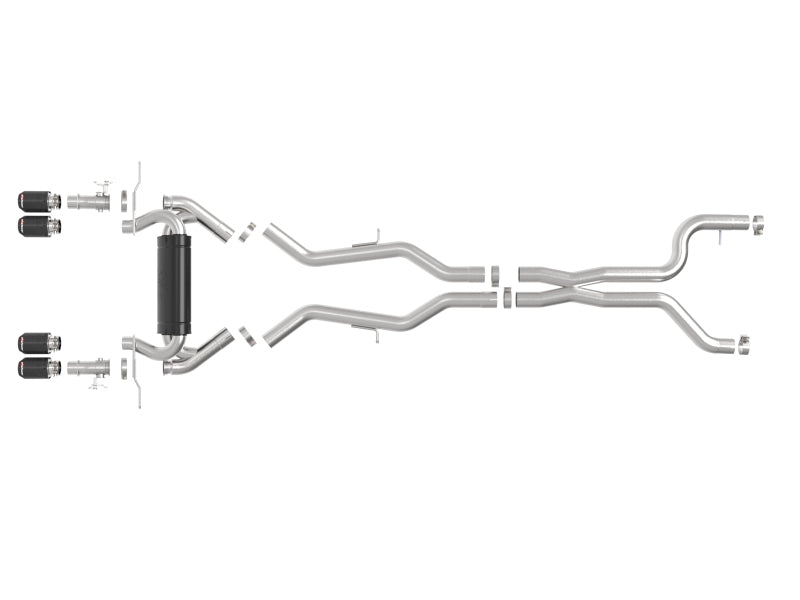 aFe 23-25 BMW M2 L6-3.0L (G87) MACH Force-Xp Cat-Back Exhaust w/ Carbon Fiber Tip - 49-36353-C