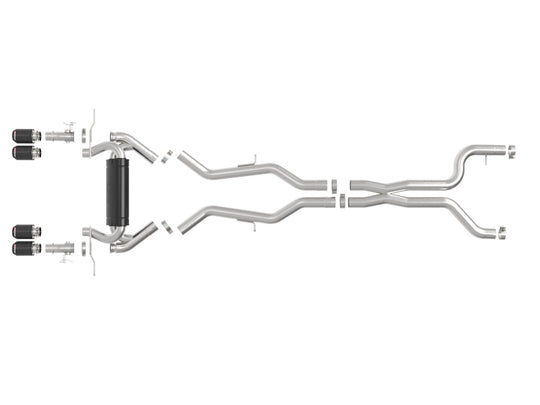 aFe 23-25 BMW M2 L6-3.0L (G87) MACH Force-Xp Cat-Back Exhaust w/ Carbon Fiber Tip - 49-36353-C