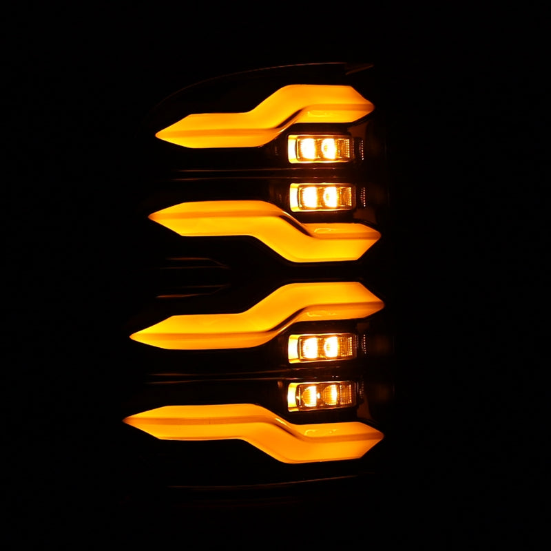 AlphaRex 09-18 Dodge Ram Luxx-Series LED Tail Lights Black w/ Activation Light & Sequential Signal - 640004
