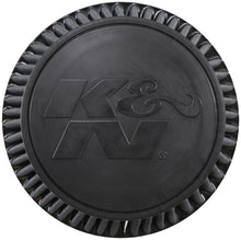 Load image into Gallery viewer, K&amp;N Universal Rubber Filter-Round Tapered 6in Flange ID x 9in Base OD x 6.625in Top OD x 7.5in H - RU-5177HBK