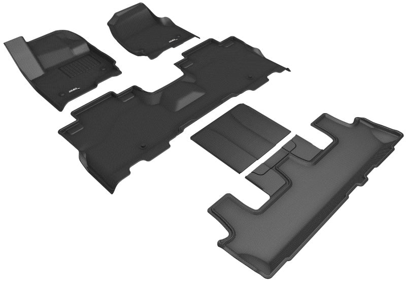 3D MAXpider 18-24 Lincoln Navigator W/ Bucket 2nd Row Kagu Black Full Set - L1LC01201509