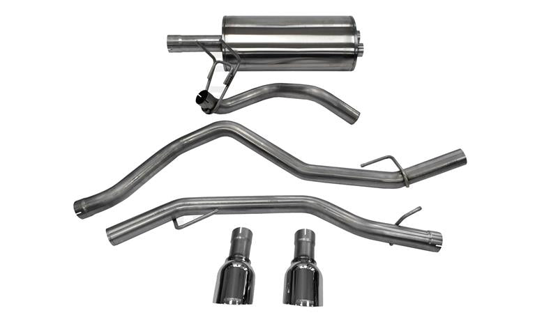 Corsa 2009-2018 Dodge Ram 1500 4.7L Quad/Crew Cab/Short Bed Polished Dual Exit Cat-Back Exhaust - 14405