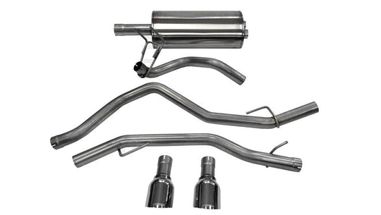 Corsa 2009-2018 Dodge Ram 1500 4.7L Quad/Crew Cab/Short Bed Polished Dual Exit Cat-Back Exhaust - 14405
