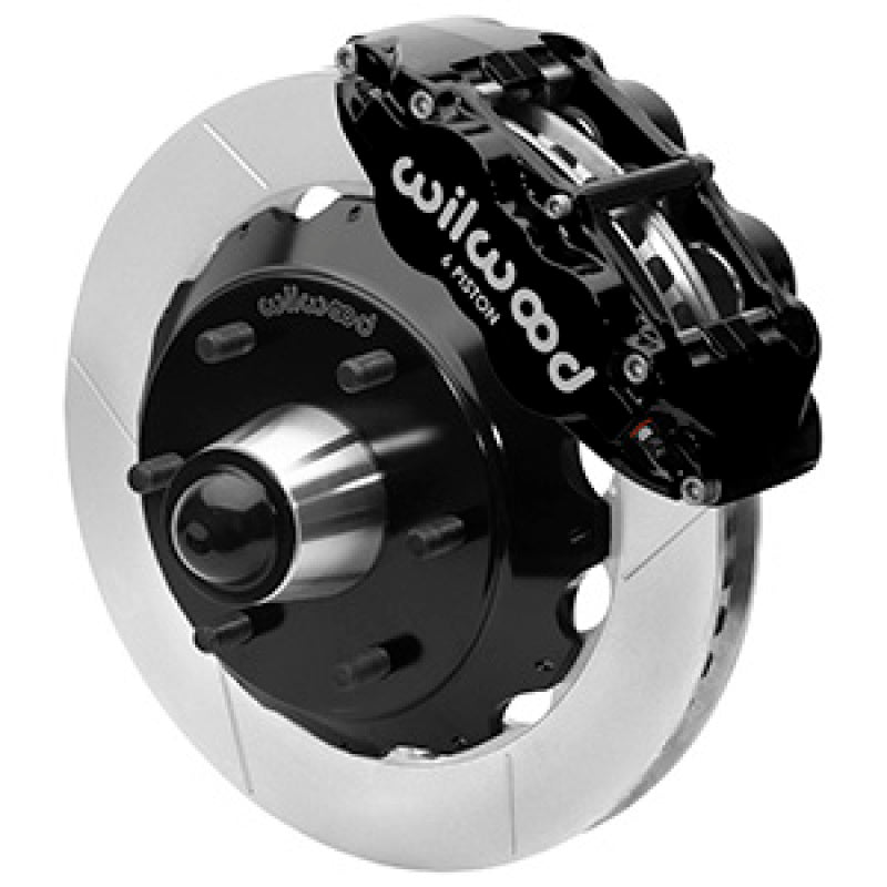 Wilwood 63-87 C10 CPP Spindle FNSL6R Front BBK 13in Slotted 6x5.5 BC - Black - 140-16457