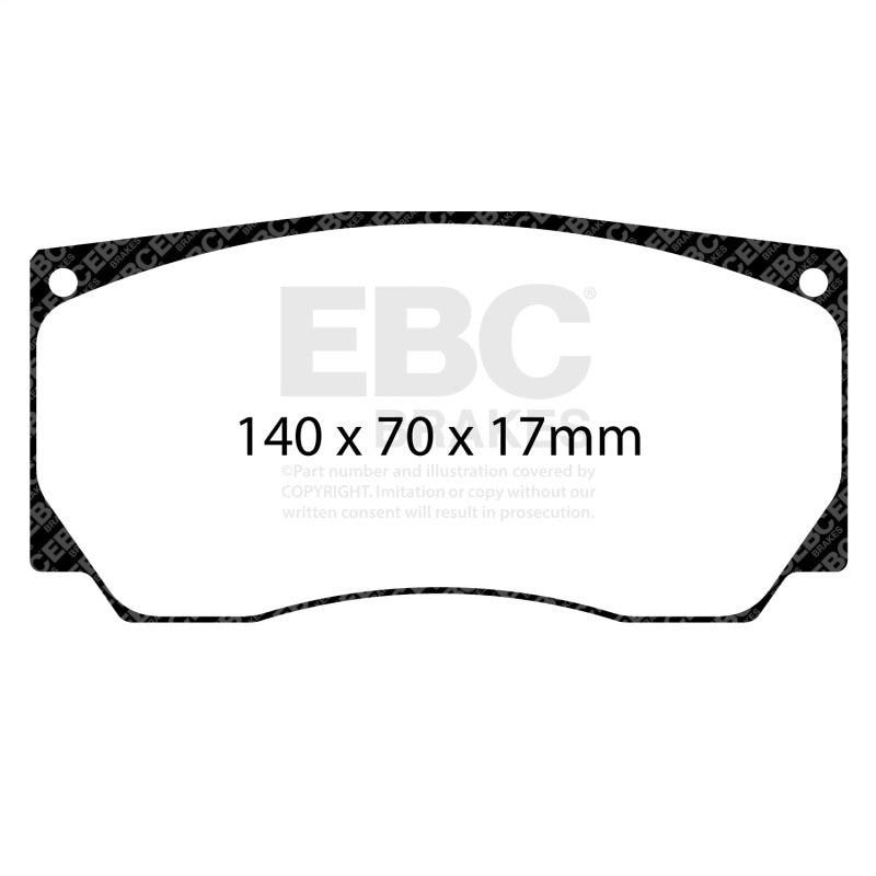 EBC Racing Alcon TPCCAR20 (4420) D61 SR-21 Sintered Race Brake Pads - DP8085.26SR21