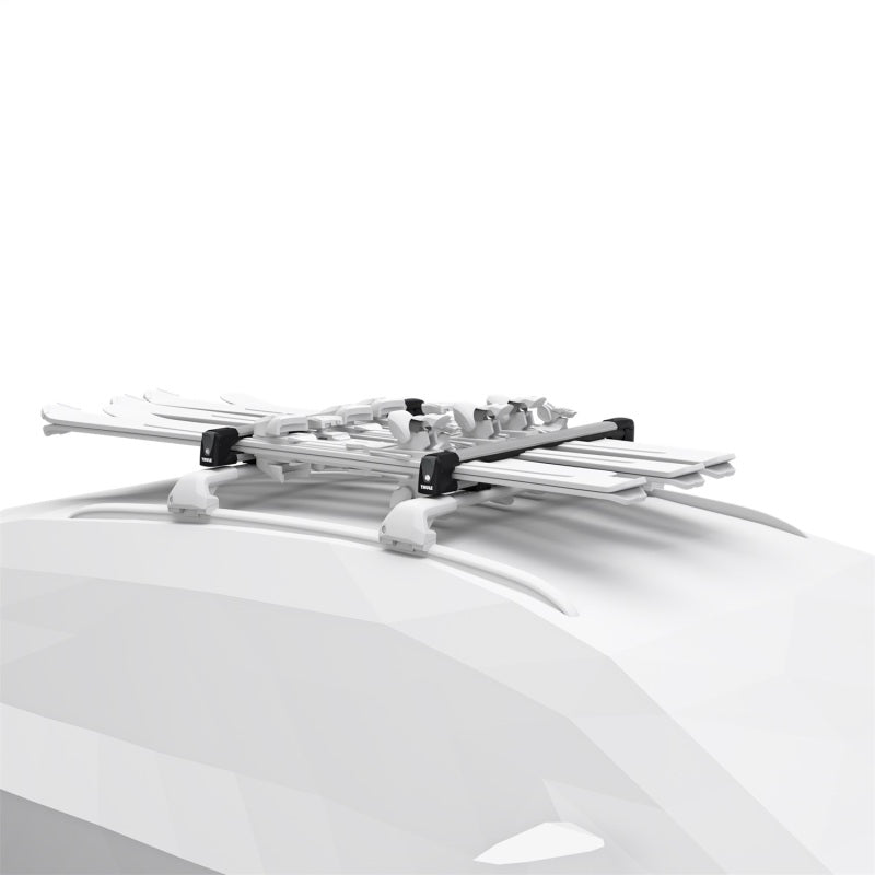 Thule SnowPack L Ski/Snowboard Rack (Up to 6 Pair Skis/4 Snowboards) - Black/Silver - 732601