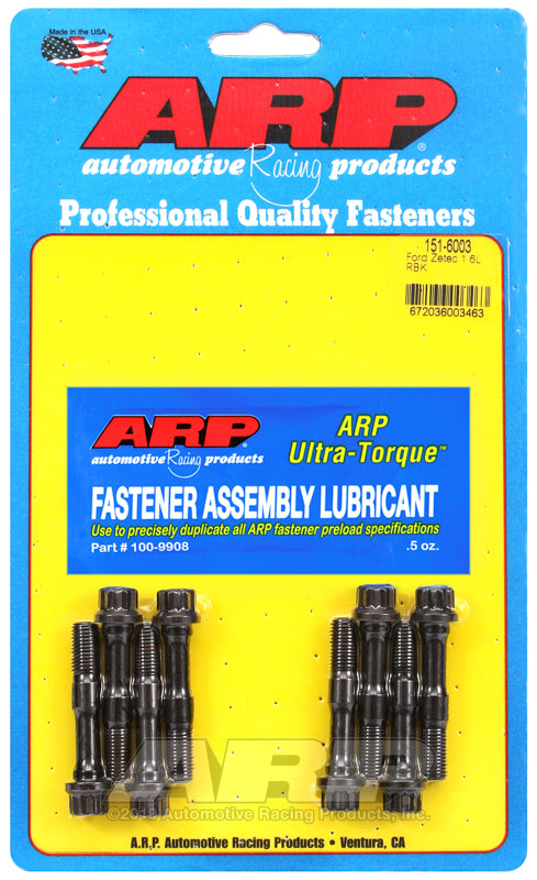 ARP Ford Zetec 1.6L M8 Rod Bolt Kit - 151-6003