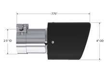 Load image into Gallery viewer, MBRP Universal Carbon Fiber Tip 4in OD / 2.5in Inlet / 7.7in L - T5123CF