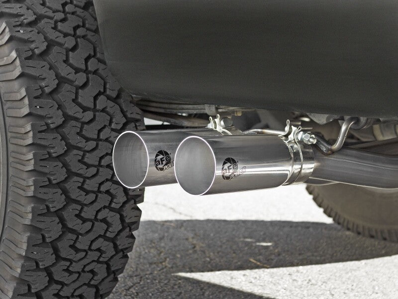 aFe Rebel Exhausts 3in SS Cat-Back 09-14 Ford F-150 4.6/5.0/5.4L w/ Polished Tips - 49-43080-P