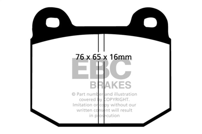 EBC 87-92 Alfa Romeo 75 1.6 Ultimax2 Front Brake Pads - UD109