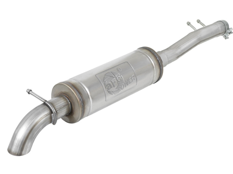 aFe Rock Basher 3in 409 SS Cat-Back Turn-Down Exhaust 12-18 Jeep Wrangler (JK) V6 3.6L/ 07-11 3.8L - 49-48069