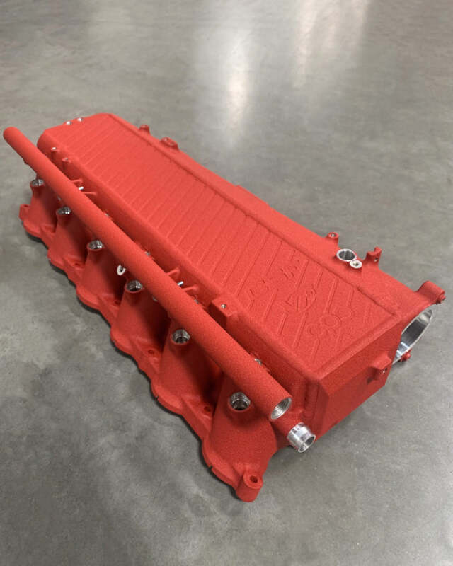 CSF Toyota A90/A91 Supra/ BMW G-Series B58 Charge-Air Cooler Manifold - Crinkle Red - 8200CR