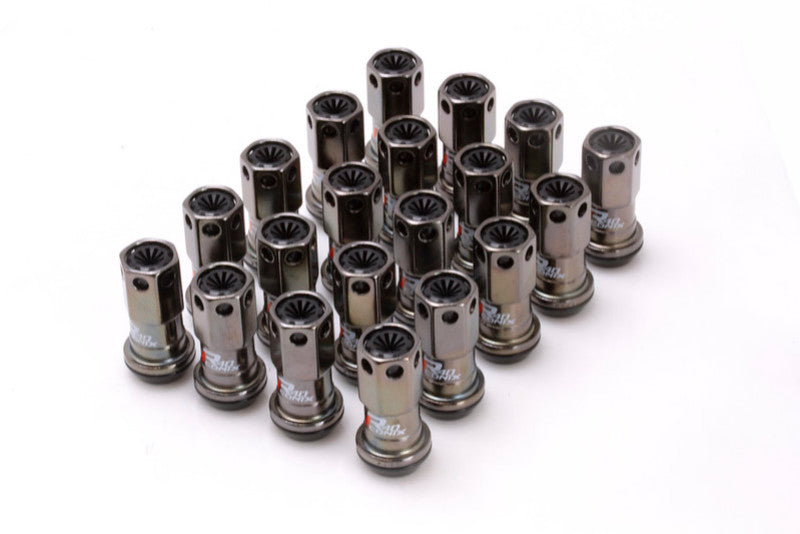 Project Kics 12X1.25 R40 Iconix Classical Lug Nuts w/ Black Plastic Cap - 20 - No Locks - WRIF03CK