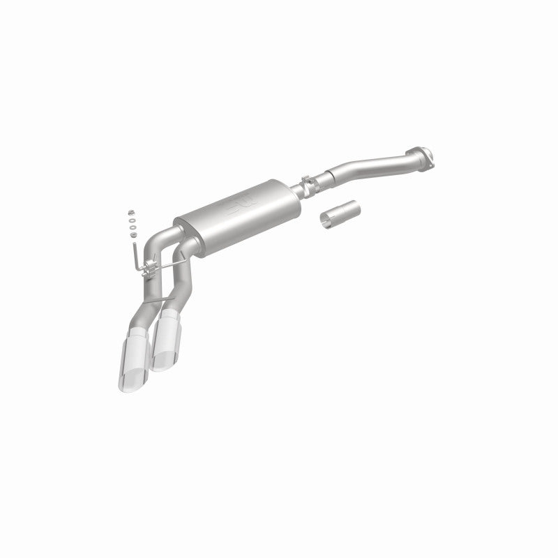 MagnaFlow 11-13 Ford F-150 Pickup Dual Same Side Before P/S Rear Tire Stainless CatBack Perf Exhaust - 15101